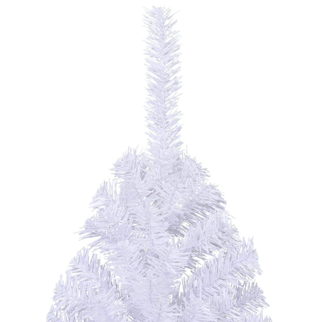 8720286361528_g_en_hd_4 vidaXL Artificial Half Christmas Tree with Stand White 210 cm PVC - Image 5