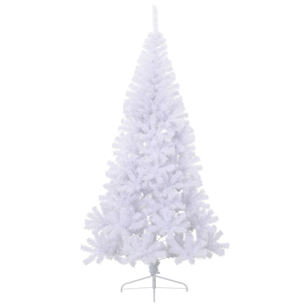 8720286361535_g_en_hd_1 vidaXL Artificial Half Christmas Tree with Stand White 240 cm PVC - Image 2
