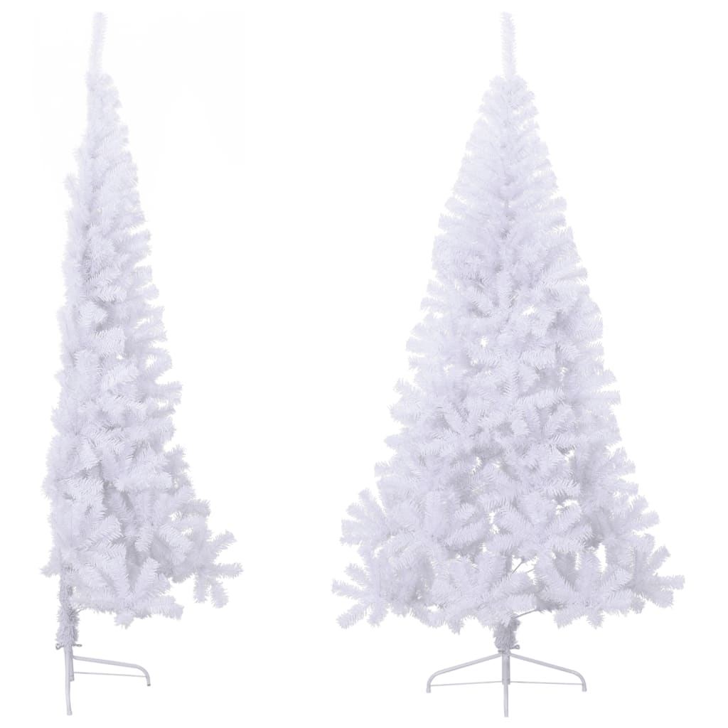 8720286361535_g_en_hd_2 vidaXL Artificial Half Christmas Tree with Stand White 240 cm PVC - Image 3