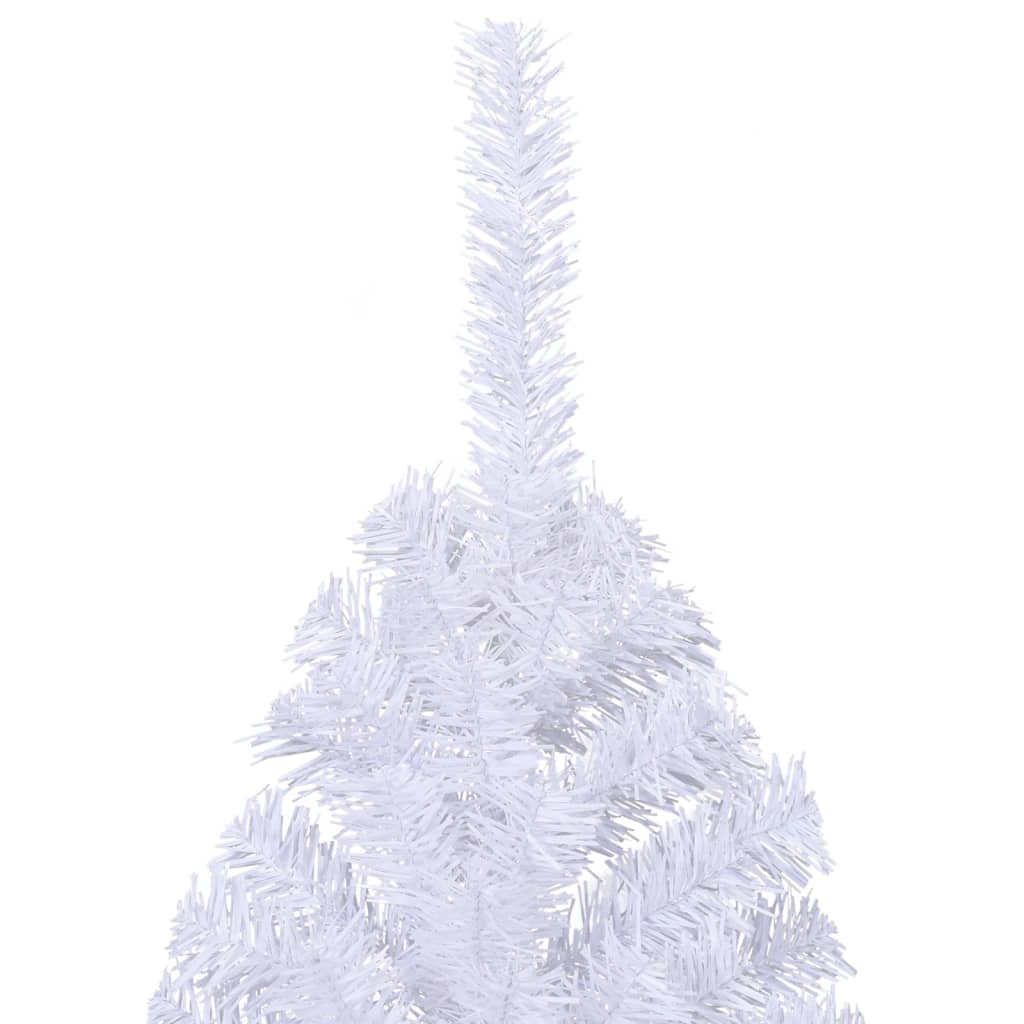 8720286361535_g_en_hd_4 vidaXL Artificial Half Christmas Tree with Stand White 240 cm PVC - Image 5