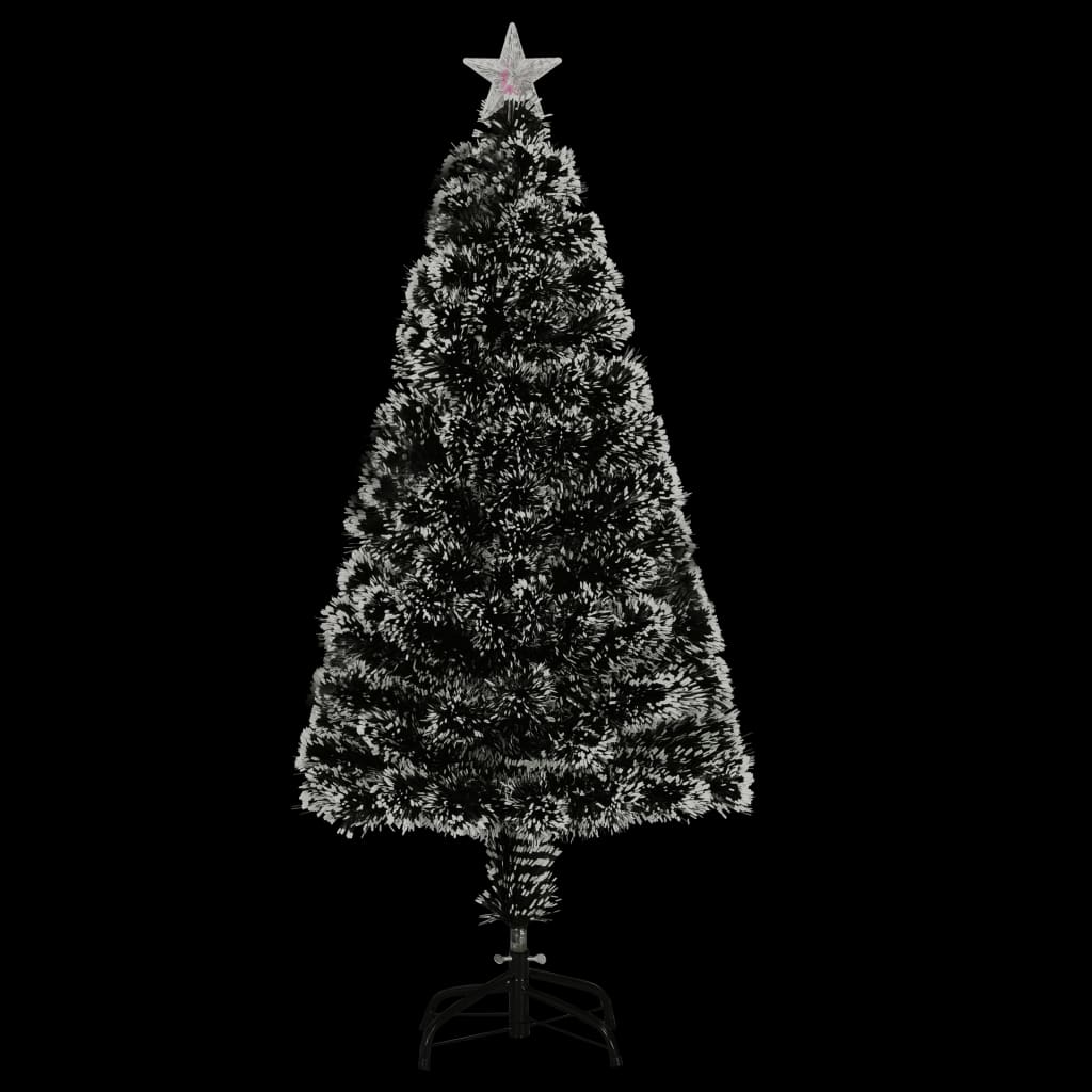 8720286362518_g_en_hd_2 vidaXL Pre-lit Christmas Tree Green and White 120 cm Fibre Optic - Image 3