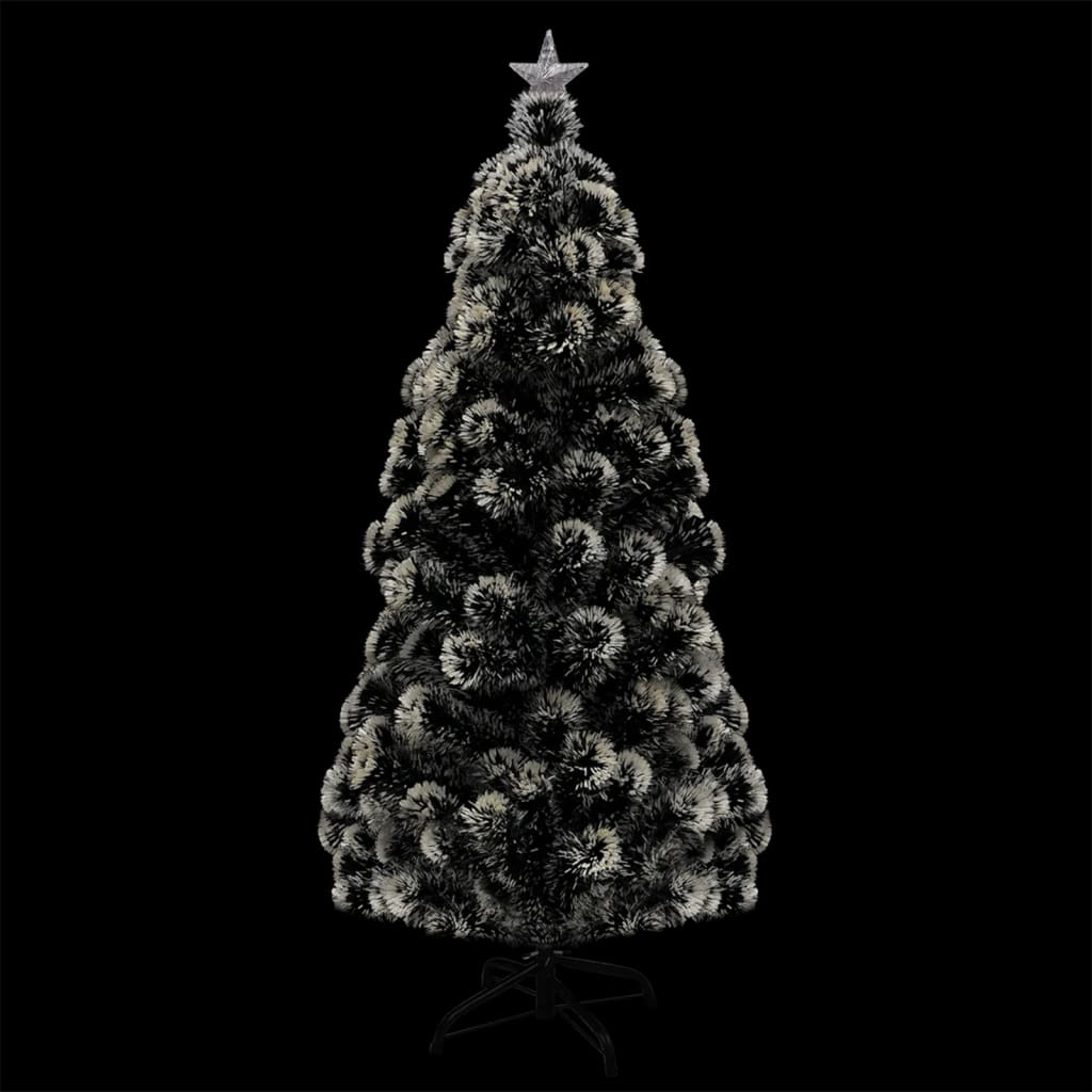 8720286362525_g_en_hd_1 vidaXL Pre-lit Christmas Tree Green and White 150 cm Fibre Optic - Image 2