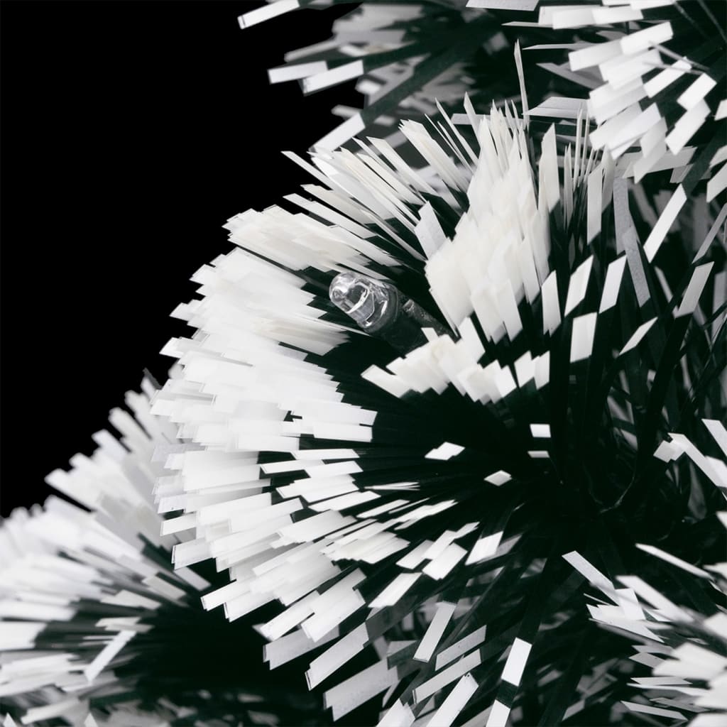 8720286362525_g_en_hd_3 vidaXL Pre-lit Christmas Tree Green and White 150 cm Fibre Optic - Image 4