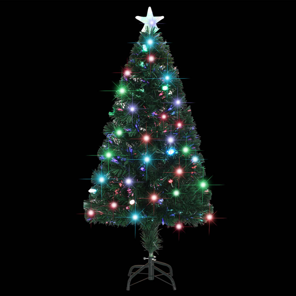 8720286362570_g_en_hd_1 vidaXL Pre-lit Christmas Tree with Stand 120 cm Fibre Optic - Image 2