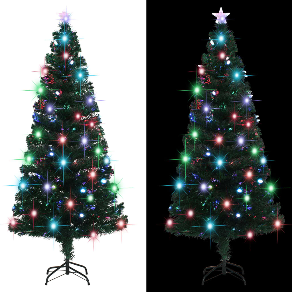 8720286362594_g_en_hd_1 vidaXL Artificial Pre-lit Christmas Tree with Stand 180 cm Fibre Optic - Image 2