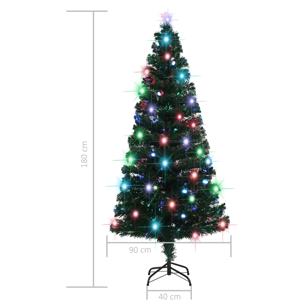 8720286362594_g_en_hd_6 vidaXL Artificial Pre-lit Christmas Tree with Stand 180 cm Fibre Optic - Image 7