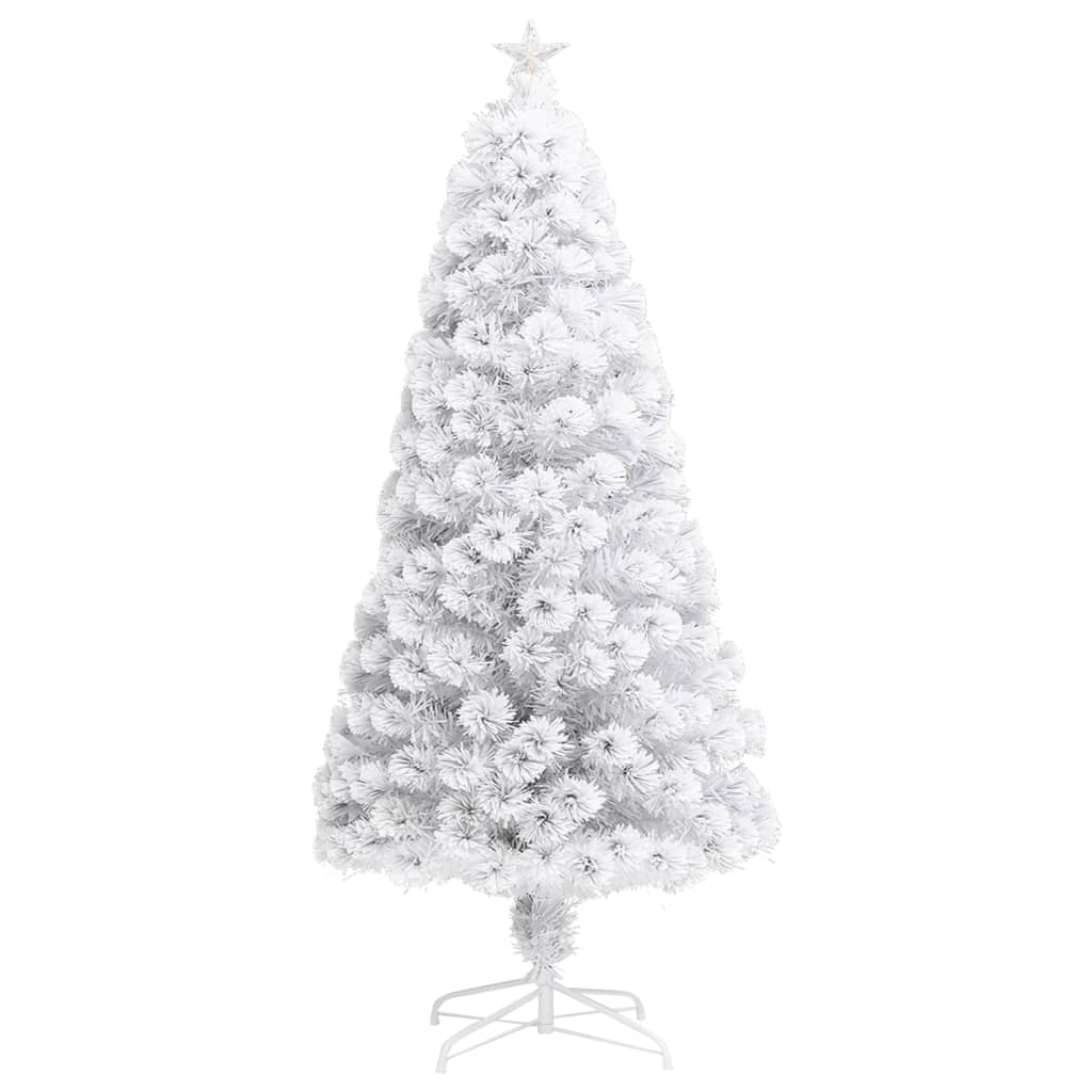 8720286362693_a_en_hd_1 vidaXL Artificial Pre-lit Christmas Tree White 120 cm Fibre Optic - Image 2