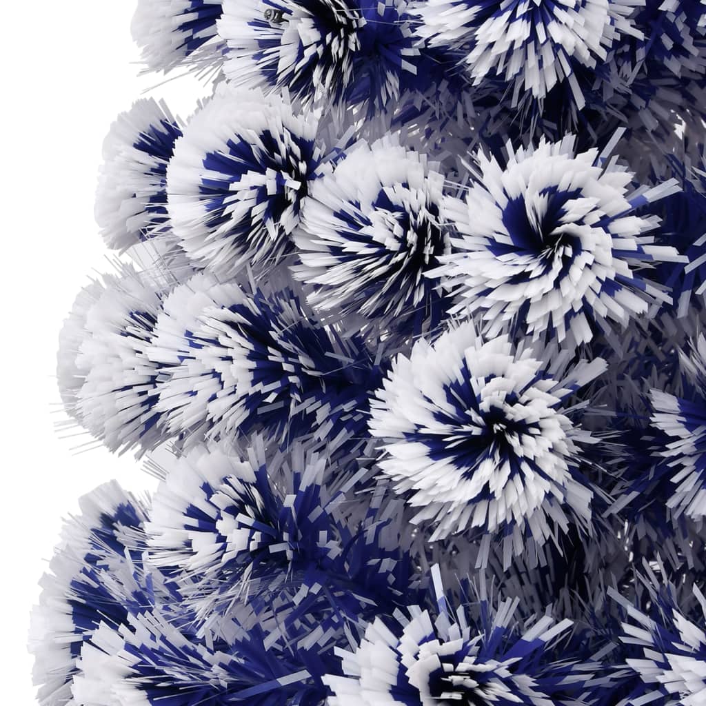 8720286362761_g_en_hd_5 vidaXL Artificial Pre-lit Christmas Tree White&Blue 150 cm Fibre Optic - Image 7