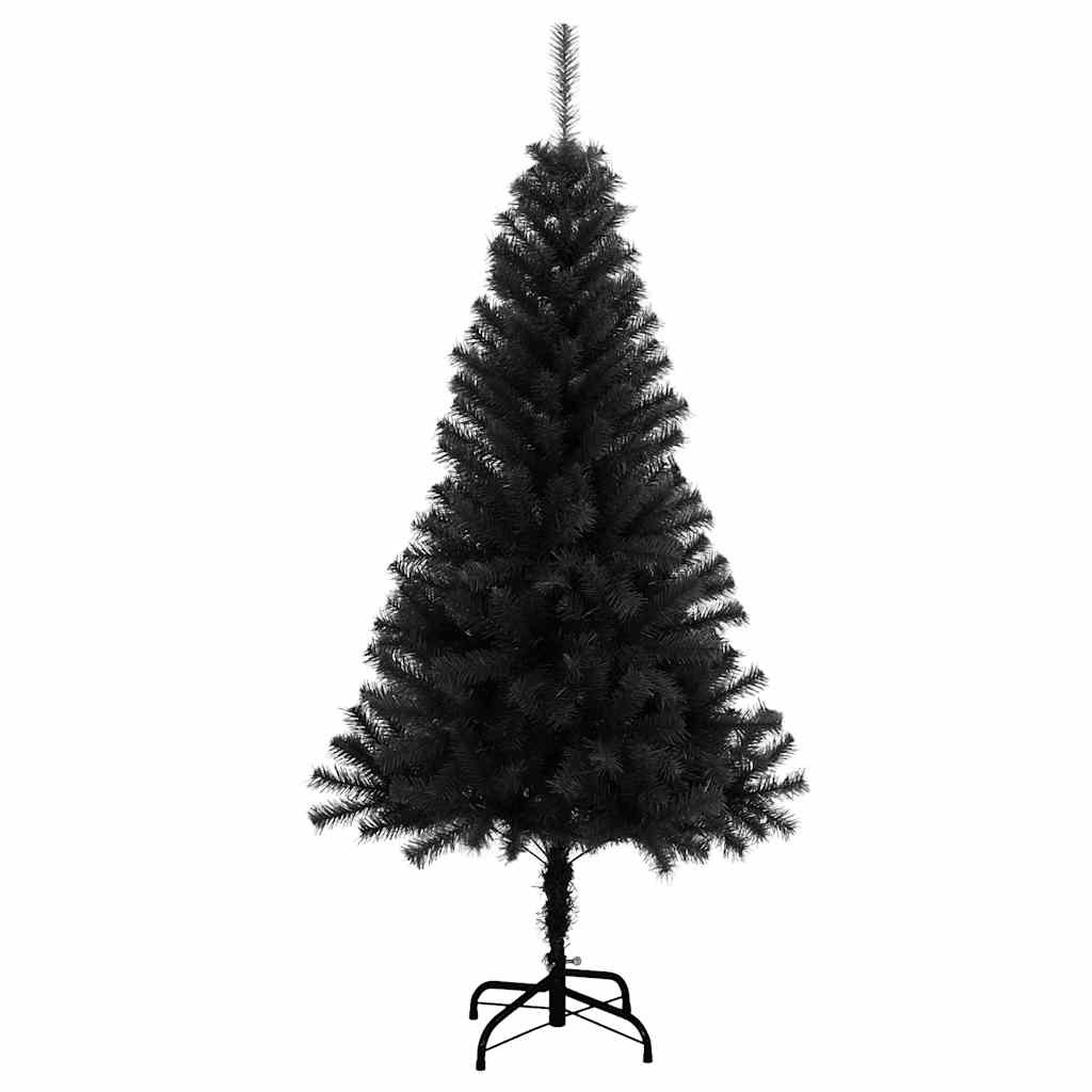 8720286362884_g_en_hd_2 vidaXL Artificial Christmas Tree with Stand Black 120 cm PVC - Image 3