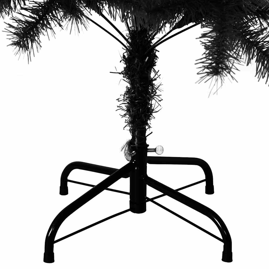 8720286362884_g_en_hd_5 vidaXL Artificial Christmas Tree with Stand Black 120 cm PVC - Image 6