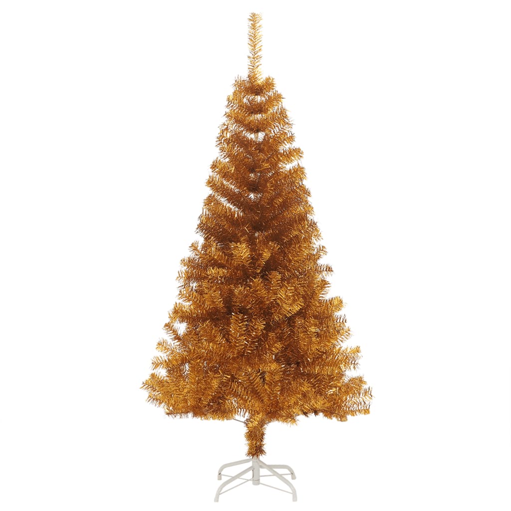 8720286362945_g_en_hd_1 vidaXL Artificial Christmas Tree with Stand Gold 120 cm PET - Image 2