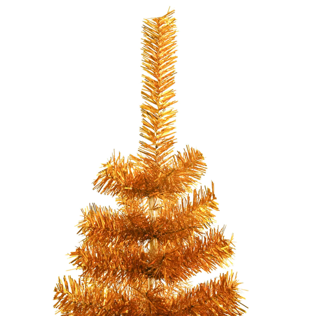 8720286362945_g_en_hd_2 vidaXL Artificial Christmas Tree with Stand Gold 120 cm PET - Image 3