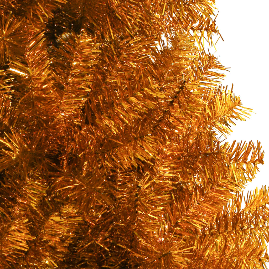 8720286362945_g_en_hd_3 vidaXL Artificial Christmas Tree with Stand Gold 120 cm PET - Image 4