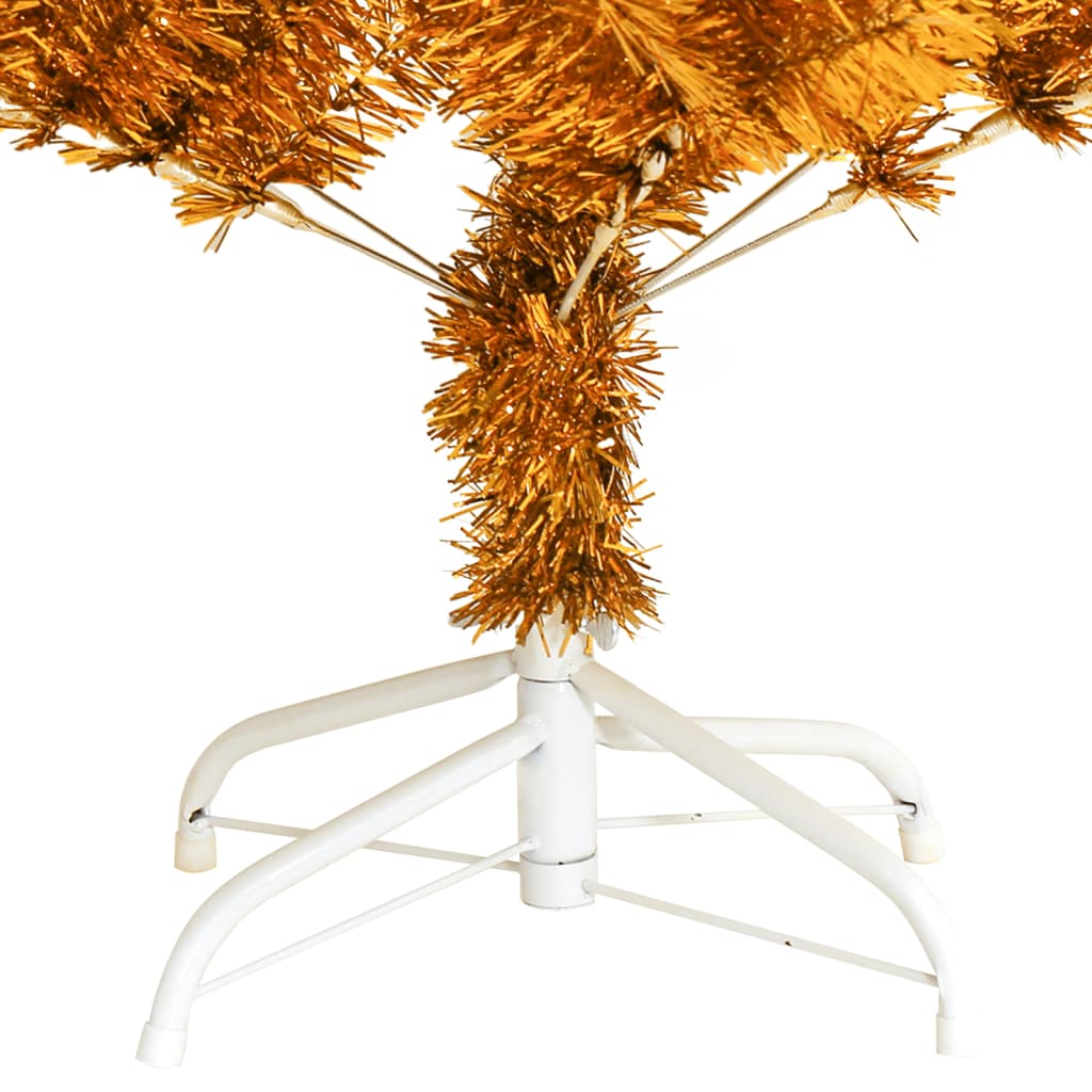 8720286362945_g_en_hd_4 vidaXL Artificial Christmas Tree with Stand Gold 120 cm PET - Image 5