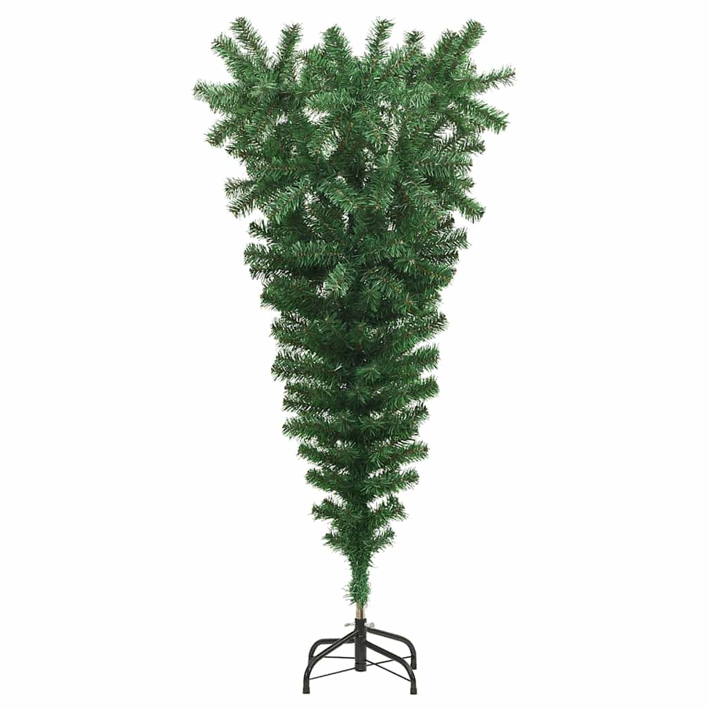 8720286363409_g_en_hd_2 vidaXL Upside-down Artificial Christmas Tree with Stand Green 120 cm - Image 3