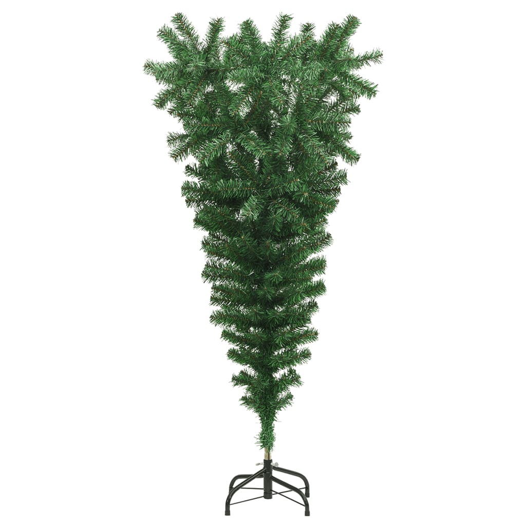 8720286363416_g_en_hd_1 vidaXL Upside-down Artificial Christmas Tree with Stand Green 150 cm - Image 2