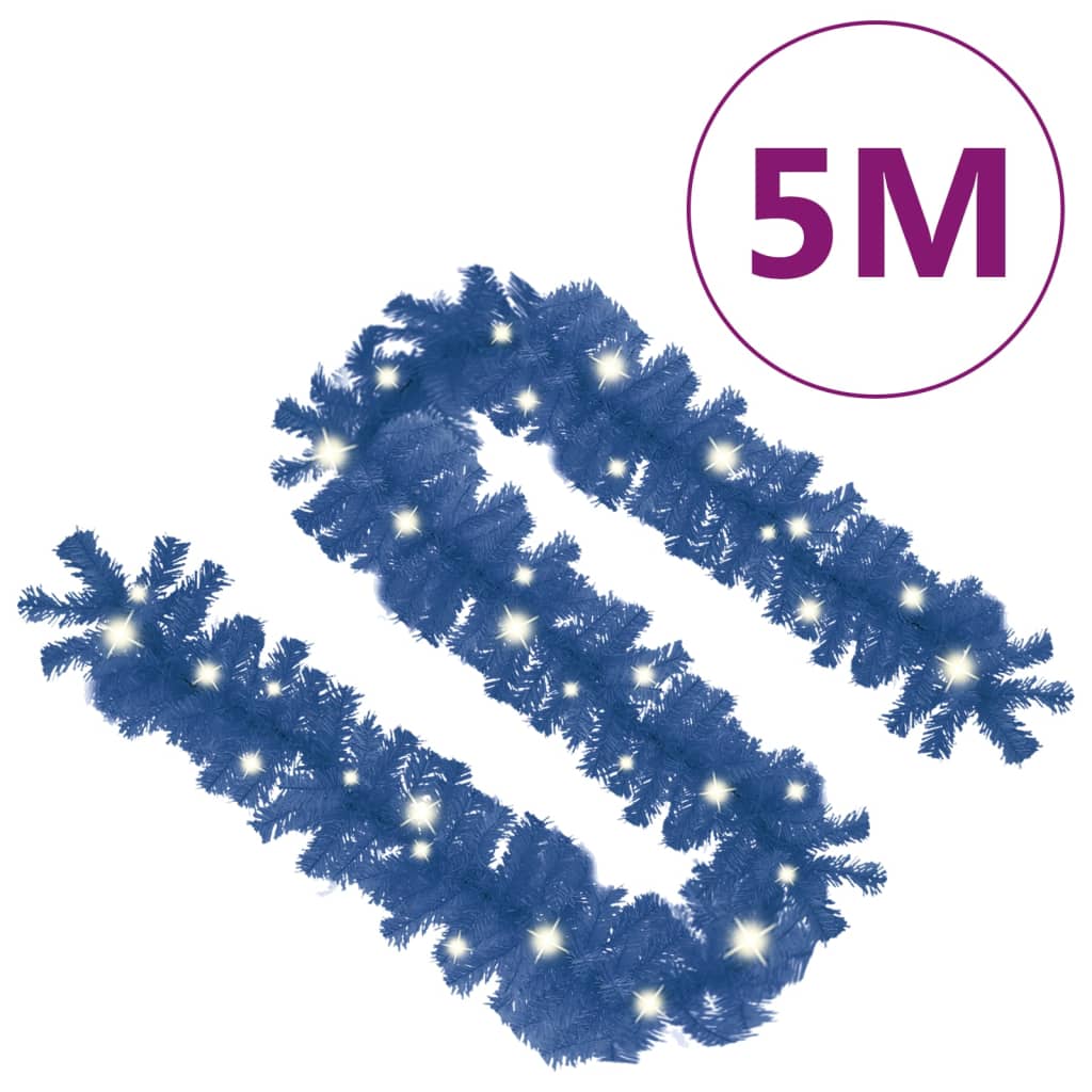 8720286363485_g_en_hd_6 vidaXL Christmas Garland with LED Lights 5 m Blue - Image 7