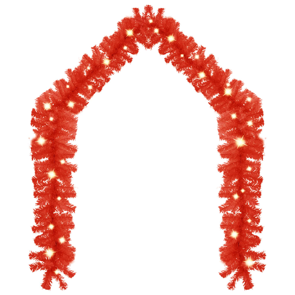 8720286363539_g_en_hd_1 vidaXL Christmas Garland with LED Lights 20 m Red - Image 2