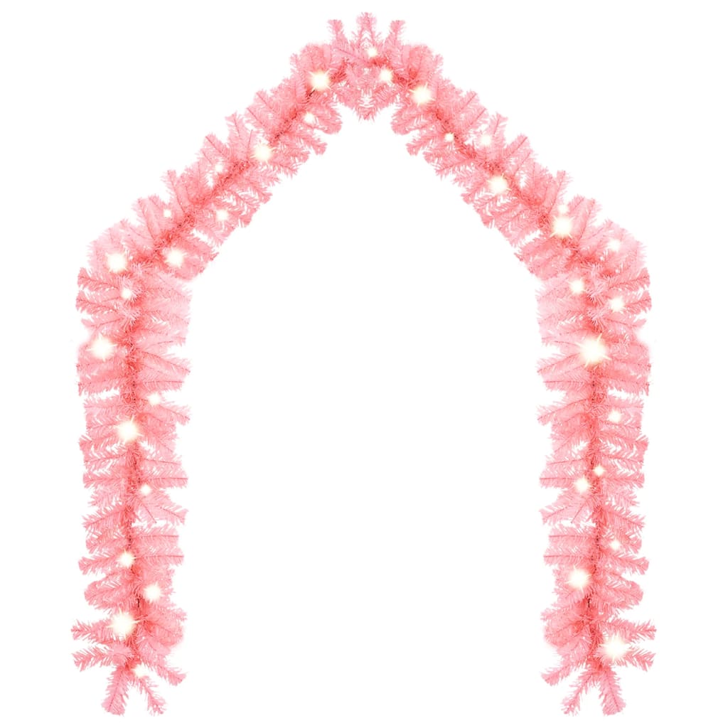 8720286363546_g_en_hd_1 vidaXL Christmas Garland with LED Lights 5 m Pink - Image 2