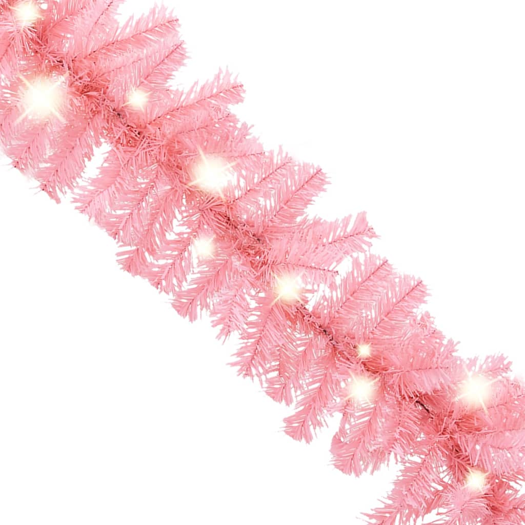 8720286363546_g_en_hd_3 vidaXL Christmas Garland with LED Lights 5 m Pink - Image 4
