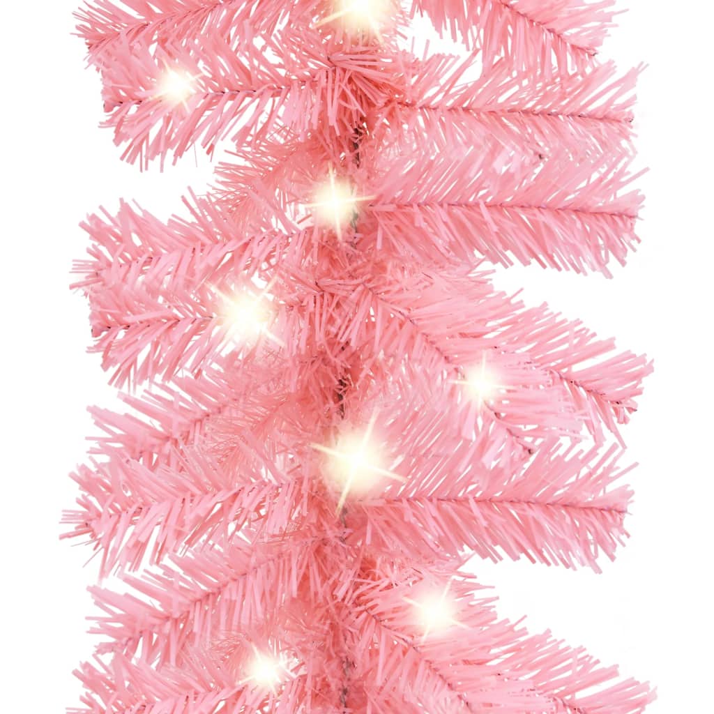 8720286363546_g_en_hd_4 vidaXL Christmas Garland with LED Lights 5 m Pink - Image 5