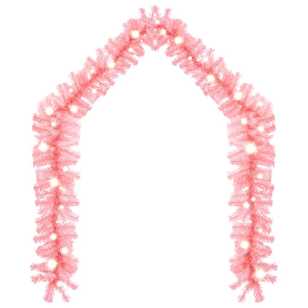 8720286363553_g_en_hd_2 vidaXL Christmas Garland with LED Lights 10 m Pink - Image 3