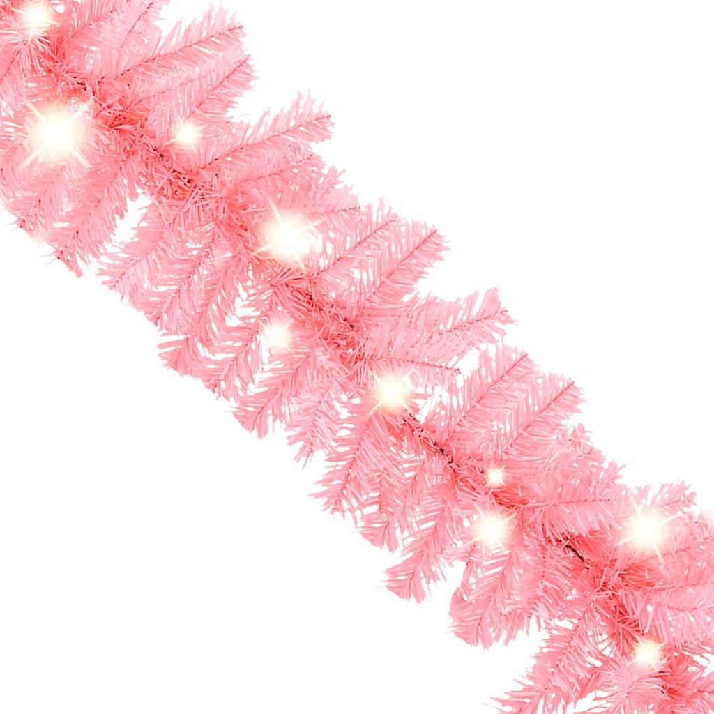 8720286363553_g_en_hd_4 vidaXL Christmas Garland with LED Lights 10 m Pink - Image 5