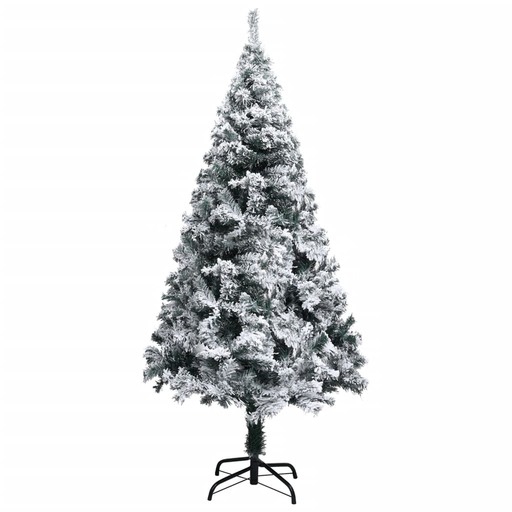 8720286364789_g_en_hd_1 vidaXL Artificial Christmas Tree with Flocked Snow Green 120 cm PVC - Image 2