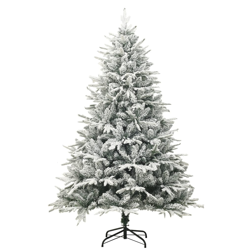 8720286364901_g_en_hd_1 vidaXL Artificial Christmas Tree with Flocked Snow Green 150 cm PVC&PE - Image 2
