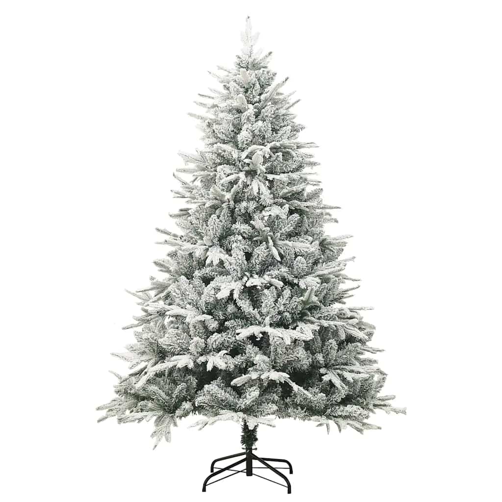 8720286364918_g_en_hd_1 vidaXL Artificial Christmas Tree with Flocked Snow Green 180 cm PVC&PE - Image 2