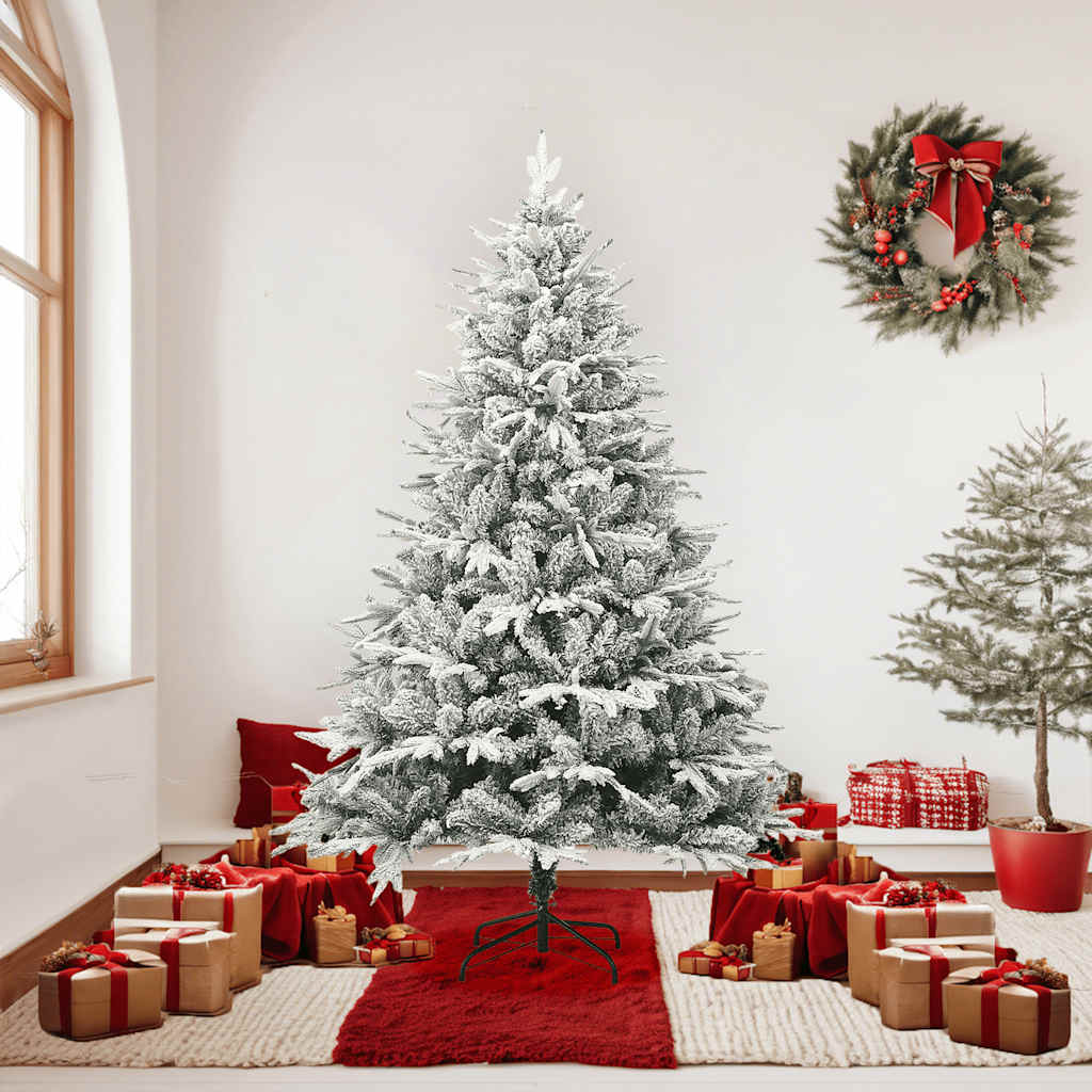 8720286364918_g_en_hd_2 vidaXL Artificial Christmas Tree with Flocked Snow Green 180 cm PVC&PE - Image 3