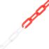 vidaXL Warning Chain Red and White 30 m Ø8 mm Plastic - Image 2