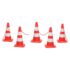 vidaXL Chain Cone Set with 10 m Chain Red and white - Image 2