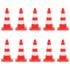 vidaXL Chain Cone Set with 10 m Chain Red and white - Image 3