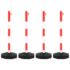 vidaXL Chain Post Set with 10 m Plastic Chain - Image 2