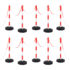 vidaXL Chain Post Set with 10 m Plastic Chain