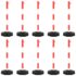 vidaXL Chain Post Set with 10 m Plastic Chain - Image 2