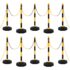 vidaXL Chain Post Set with 10 m Plastic Chain
