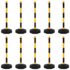 vidaXL Chain Post Set with 10 m Plastic Chain - Image 2