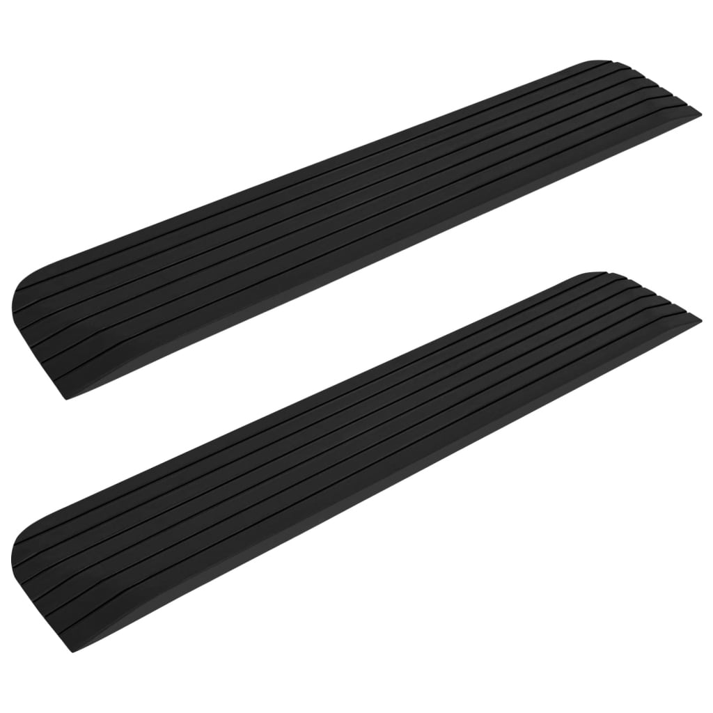 8720286365373_a_en_hd_1 vidaXL Threshold Ramps 2 pcs 110x21x2.5 cm Rubber - Image 1