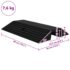 vidaXL Bridge Threshold Ramp 49x40x8 cm Rubber - Image 7