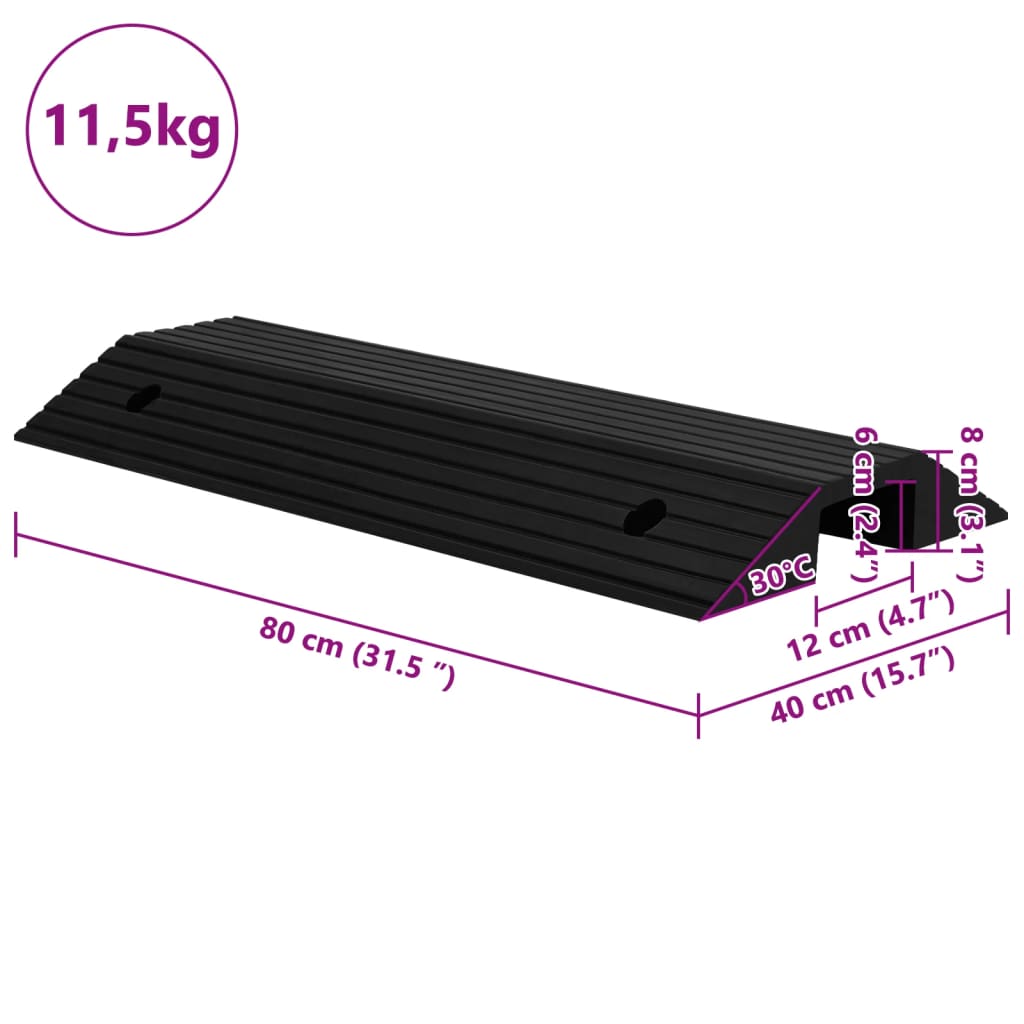 8720286365441_g_en_hd_6 vidaXL Bridge Threshold Ramp 80x40x8 cm Rubber - Image 7