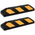 vidaXL Reflective Parking Blocks 2 pcs 56x15x10 cm Rubber - Image 2