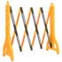 vidaXL Folding Traffic Barrier Yellow and Black 250x38x96 cm - Image 3