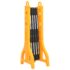 vidaXL Folding Traffic Barrier Yellow and Black 250x38x96 cm - Image 4