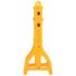 vidaXL Folding Traffic Barrier Yellow and Black 250x38x96 cm - Image 5