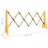 vidaXL Folding Traffic Barrier Yellow and Black 250x38x96 cm - Image 10