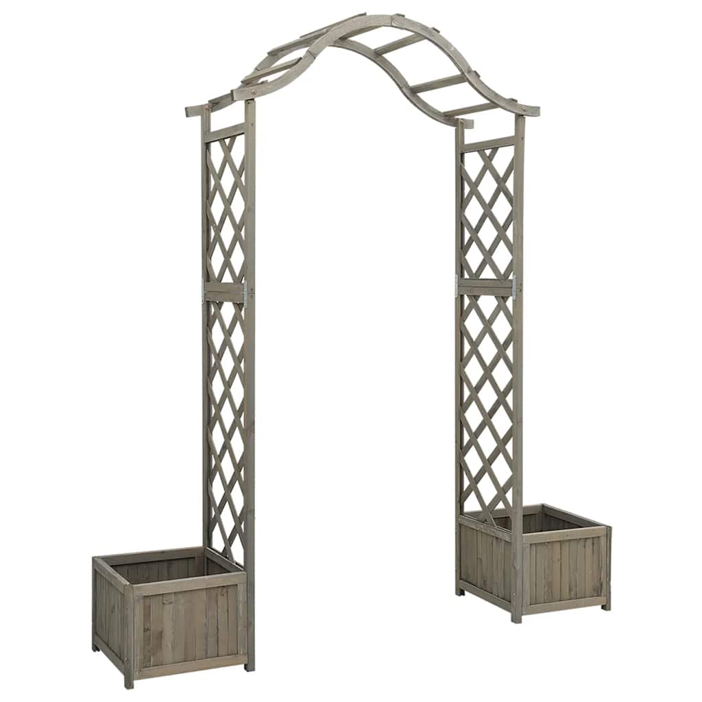 8720286380703_a_en_hd_1 vidaXL Garden Pergola with Planter Grey Solid Firwood - Image 2