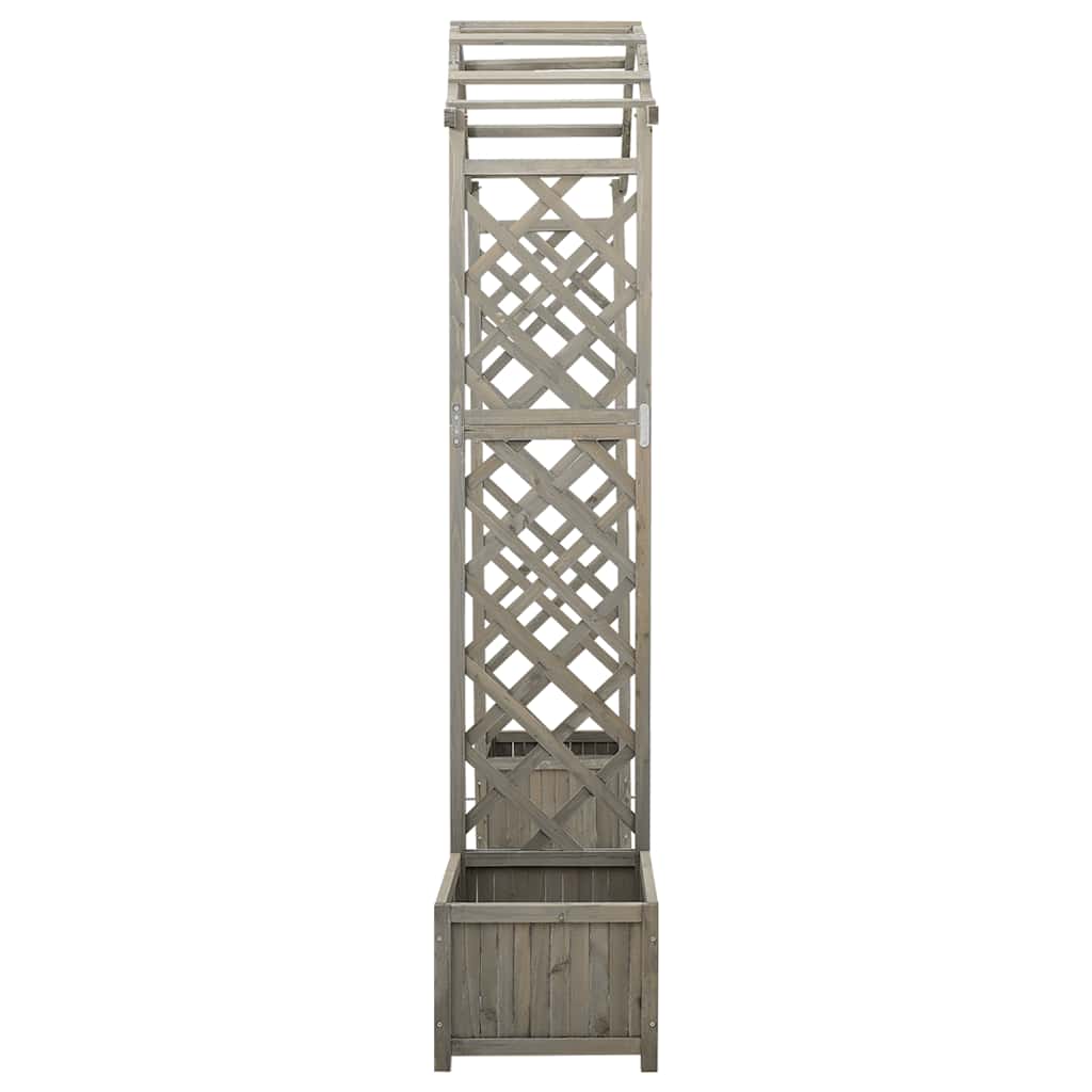 8720286380703_g_en_hd_3 vidaXL Garden Pergola with Planter Grey Solid Firwood - Image 5