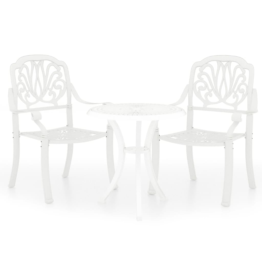 8720286406229_a_en_hd_1 vidaXL 3 Piece Bistro Set Cast Aluminium White - Image 2